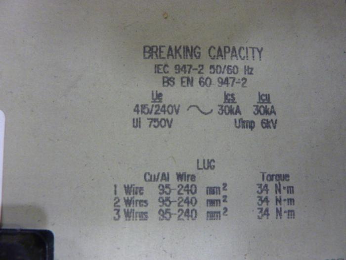 Used SQUARE D 700 Amp Circuit Breaker MAL36700 #70454