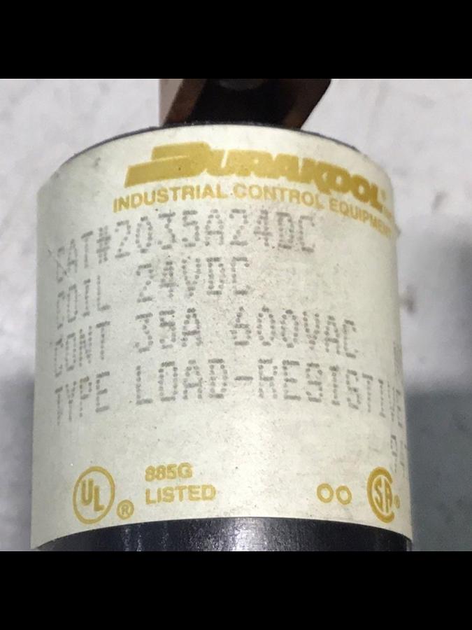 Used DURAKOOL Contactor Relay 2035A24DC Used