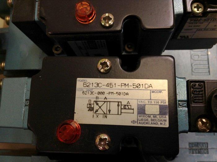 Used MAC Pneumatic Manifold Valve PR62A-11FA #70456
