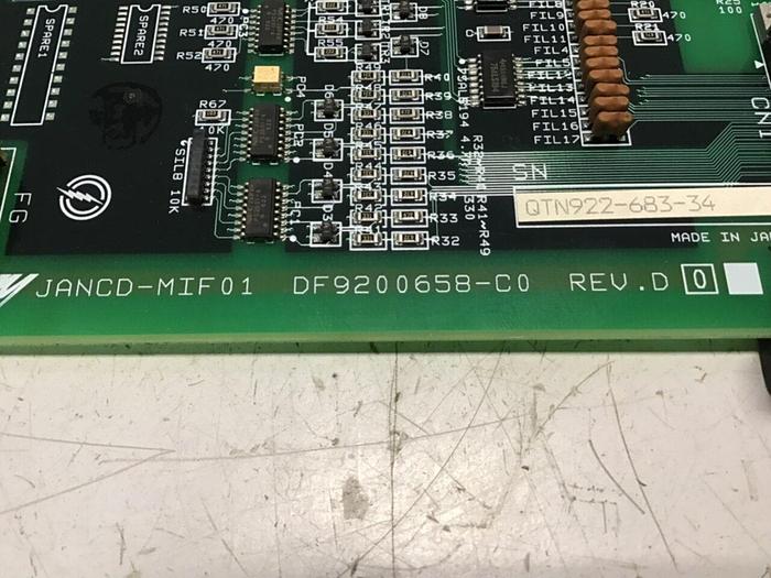 Used YASKAWA Circuit Board JANCD-MIF01 REV D #131030