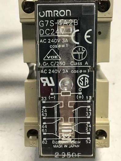Used OMRON Relay & Socket G7S-4A2B P73-14F #119332