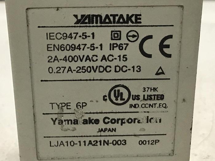 Used YAMATAKE Limit Switch LJA10-11A21N-003 #121724