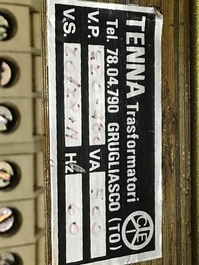Used TENNA 0.5 kVA Transformer 26602027 #139121