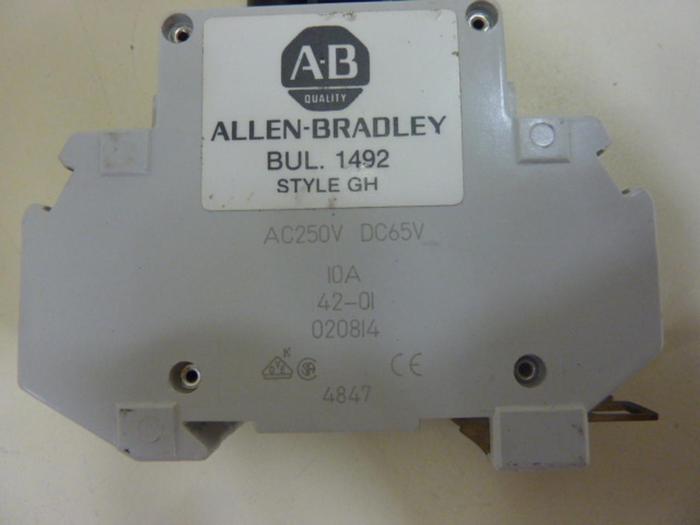 Used ALLEN BRADLEY 10 Amp Breaker 1492-GHD100 SER A #46858
