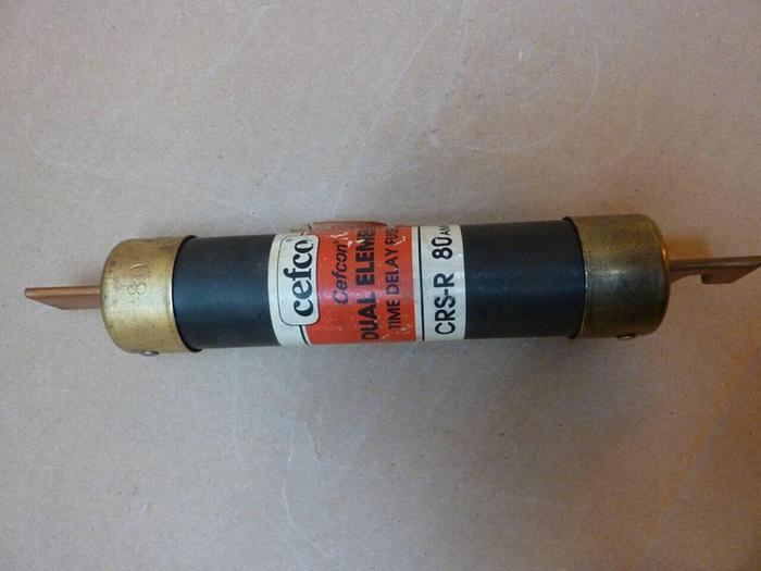 Used CEFCO 80 Amp Fuse CRS-R-80 #23496