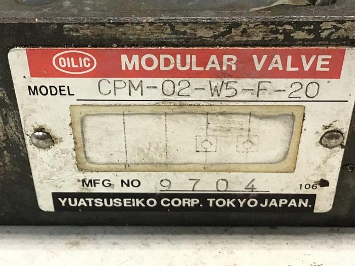 Used YUATSU SEIKO Valve CPM-02-W5-F-20 #141219