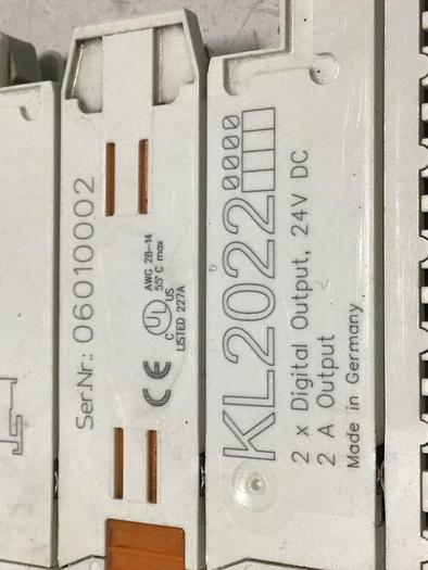 Used BECKHOFF Digital Output Module KL2022 #125216