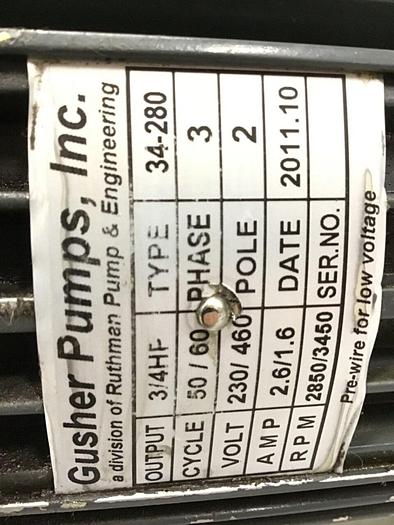 Used GUSHER Pump 34-280 #122113