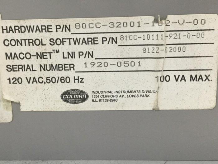 Used BARBER COLMAN Sequence Module 80CC-32001-102-V-00 USED