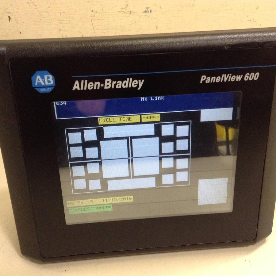 Used ALLEN BRADLEY Panel View 600 2711-T6C20L1 SER B Used