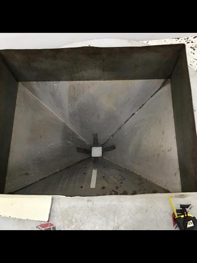 Used METAL FABRICATOR Hopper w/ Lid 24X18 HOP Used #143335