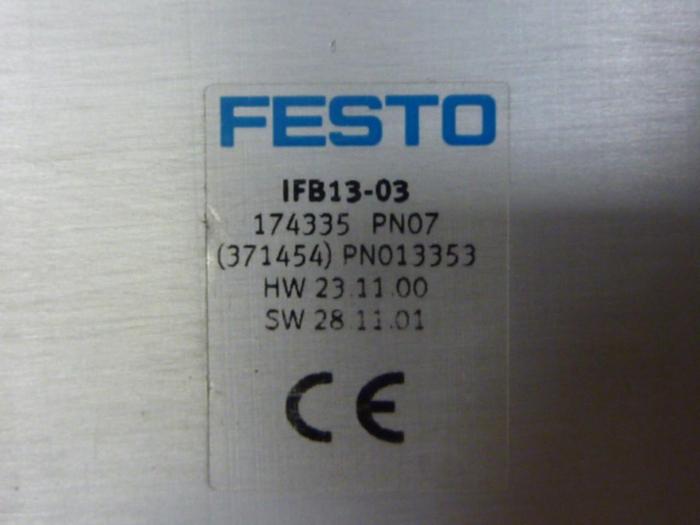 Used FESTO Control Block / Valve Terminal IFB13-03 #63756