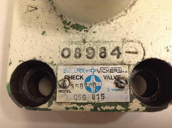 Used VICKERS Check Valve C5G815 #68247