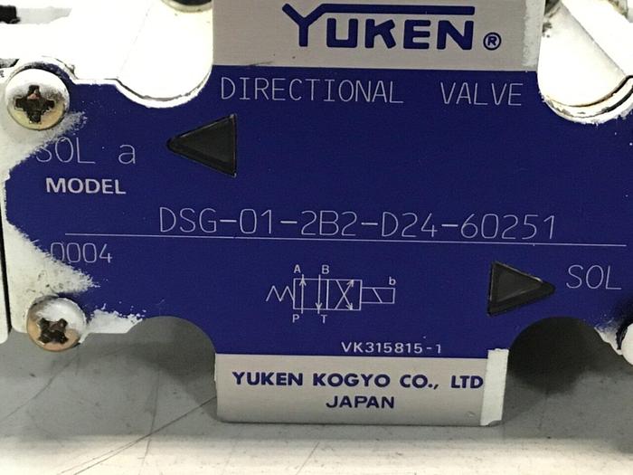 Used YUKEN Directional Valve DSG-01-2B2-D24-60251 #129691