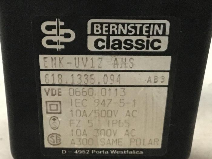Used BERNSTEIN Limit Switch ENK-UV1Z AHS Used
