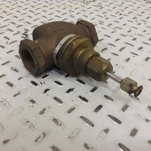 Used HONEYWELL Three-Way 1" Brass Globe Valve V5011C 1623 #84909