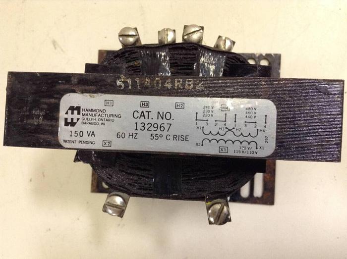 Used HAMMOND 0.15 kVA Transformer 132967 #80475