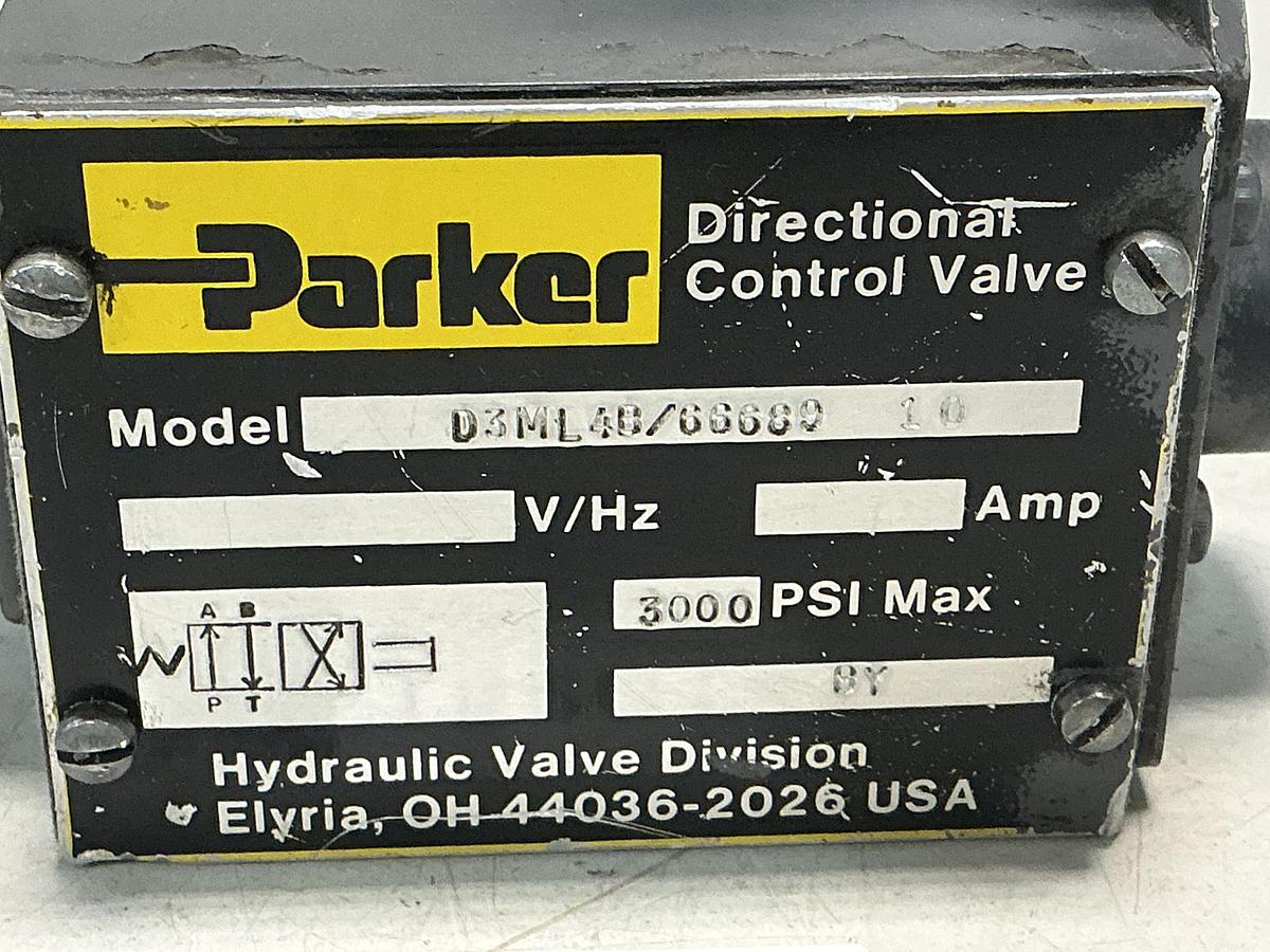 Used PARKER D3ML4B/66689 10