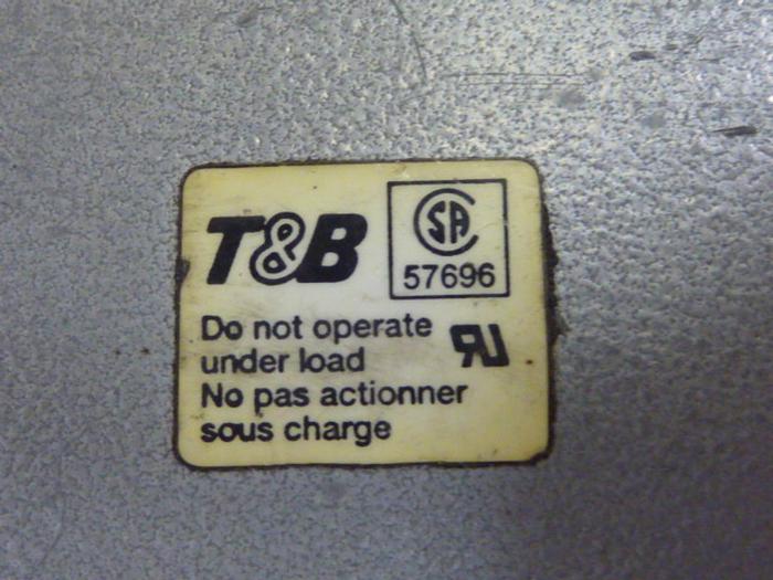 Used THOMAS & BETTS Connector & Housing 57969 #54617