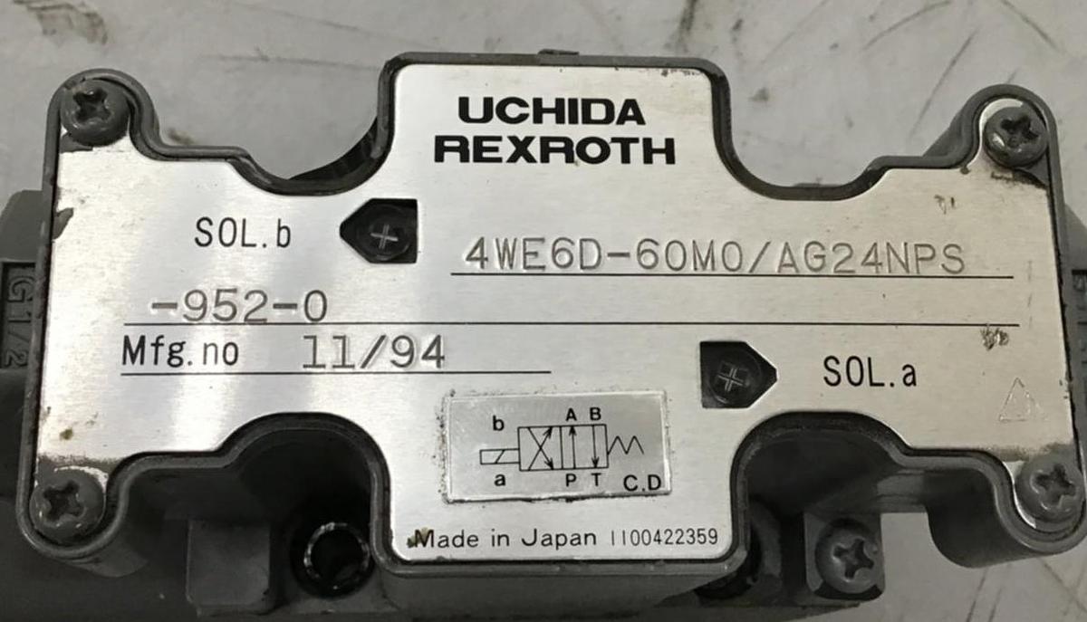 Used REXROTH Valve 4WE6D60M0/AG24NPS9520 USED