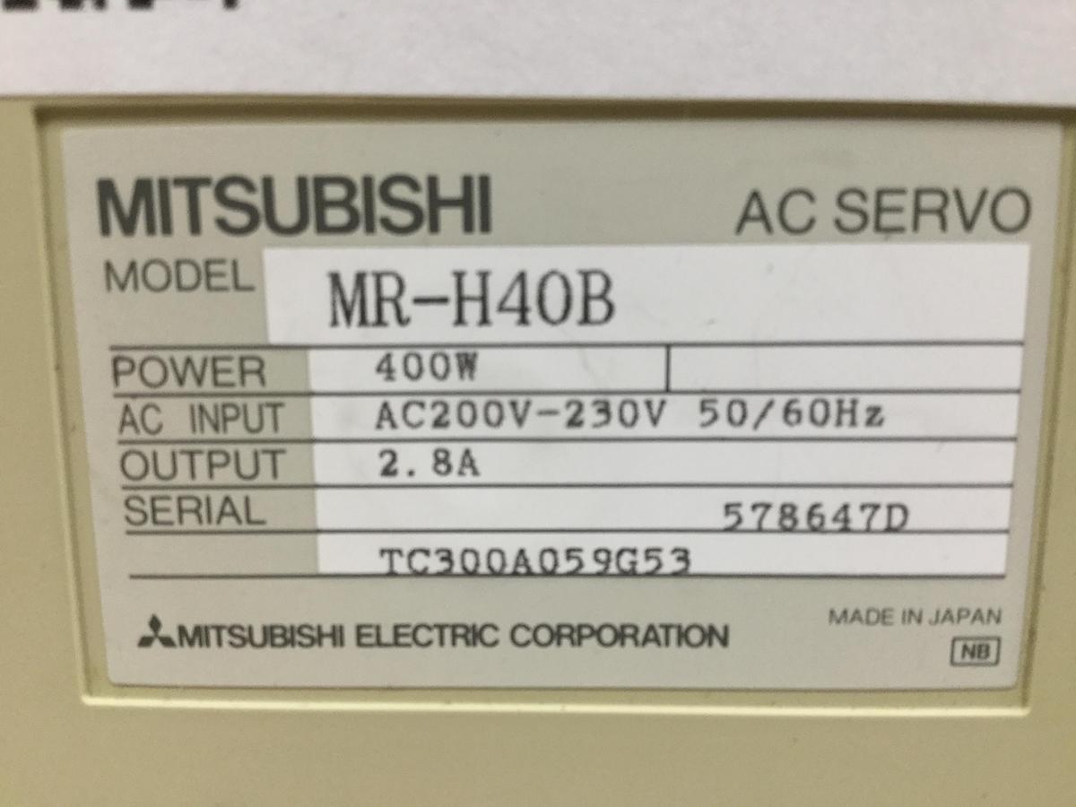 Used MITSUBISHI AC Servo Drive MR-H40B Used