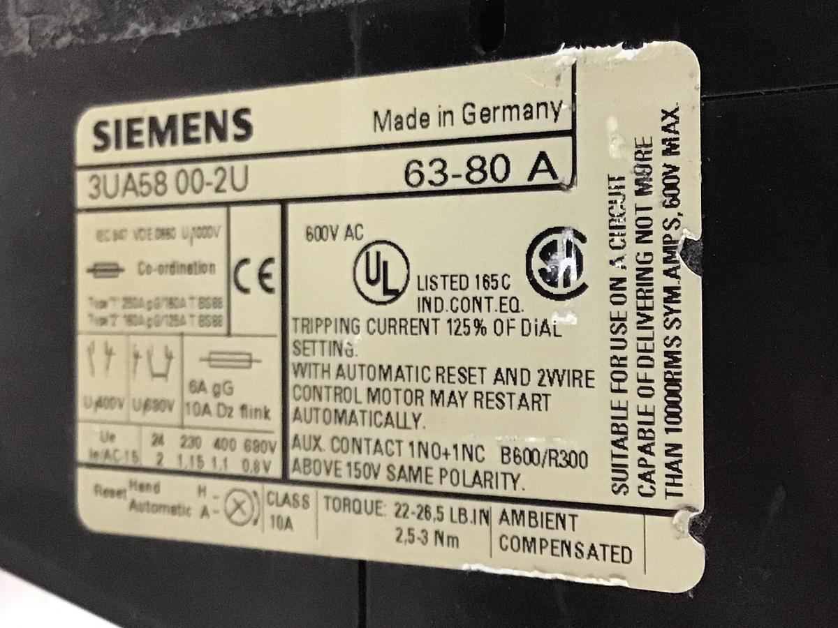 Used SIEMENS 3TF48 CONTACTOR USED #138268