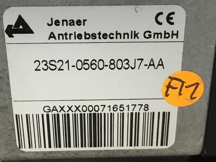 Used JENAER Servo Motor 23S21-0560-803J7-AA #128913
