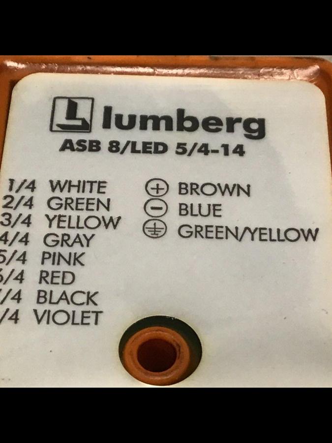 Used LUMBERG Distribution Box ASB 8/LED 5/4-14 Used