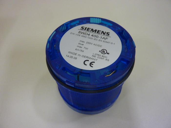SIEMENS Signal Column Light Blue 8WD4 400-1AF #49256
