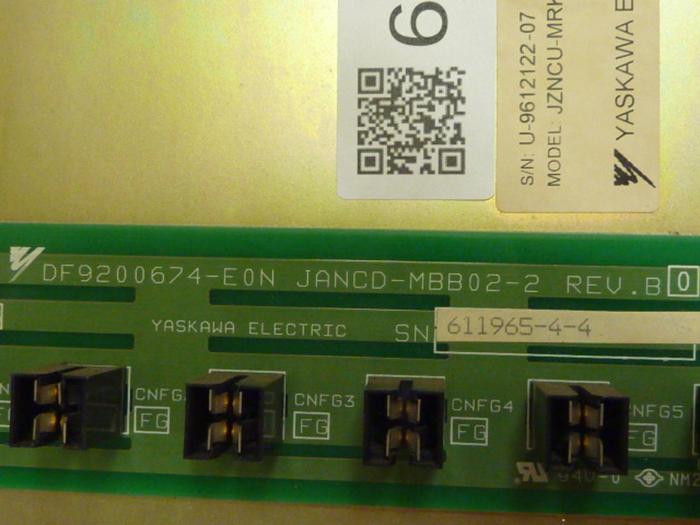 Used YASKAWA ELECTRIC Circuit Board JZNCU-MRK09-18 #66228