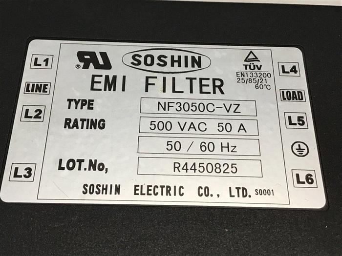 Used SOSHIN EMI Filter NF3050C-VZ #123579
