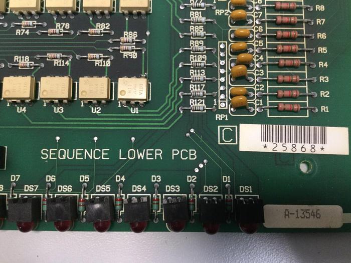Used BARBER COLMAN Lower PCB Sequence Board A-13546 #102912