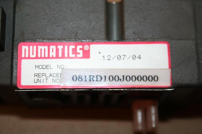 Used NUMATICS Pneumatic Regulator 081RD100J000000 Used