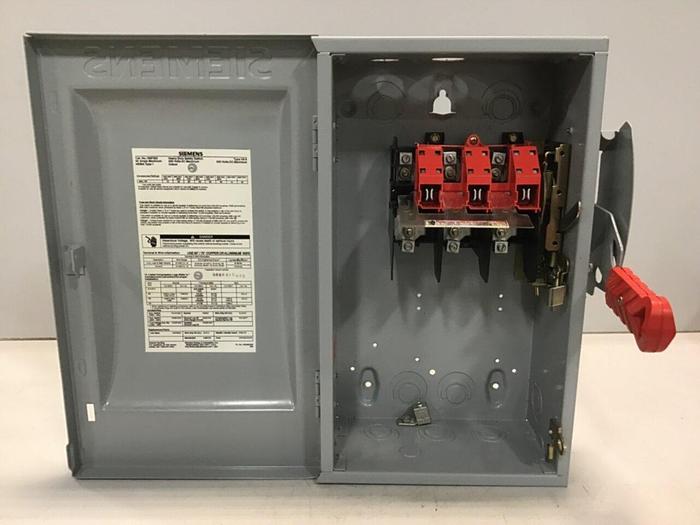Used SIEMENS Heavy Duty Safety Disconnect Switch HNF362 #130229