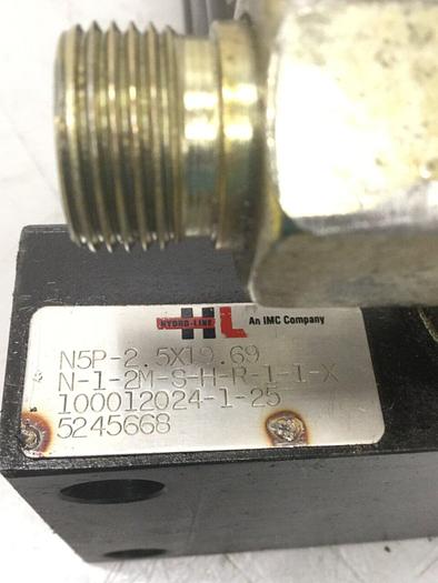 Used HYDRO LINE Injection Sled Cylinder N5P-2.5X19.69 #117568