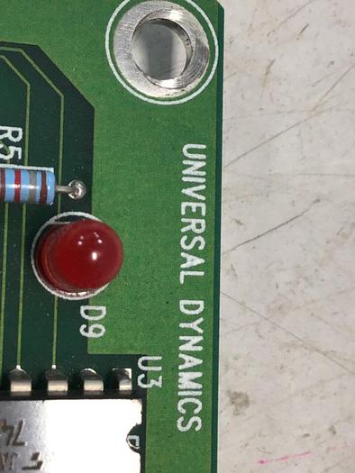 Used UNIVERSAL DYNAMICS 8 Digit Display Card PCB-068 #143226