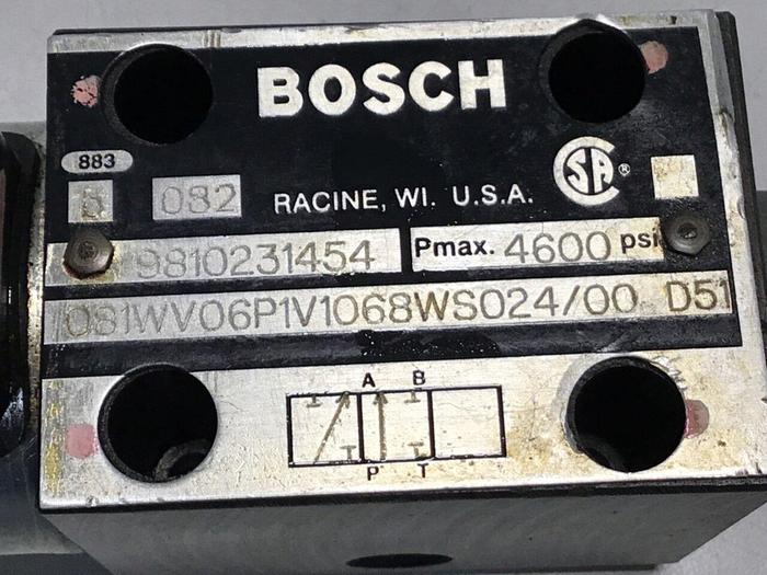 Used BOSCH Valve 081WV06P1V1068WS024/00D51 9810231454 Used