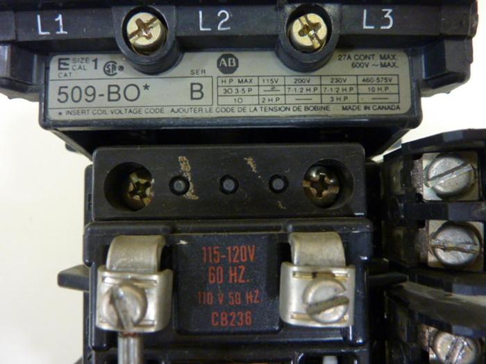 Used ALLEN BRADLEY Starter 509-BO SER B W38 #59017