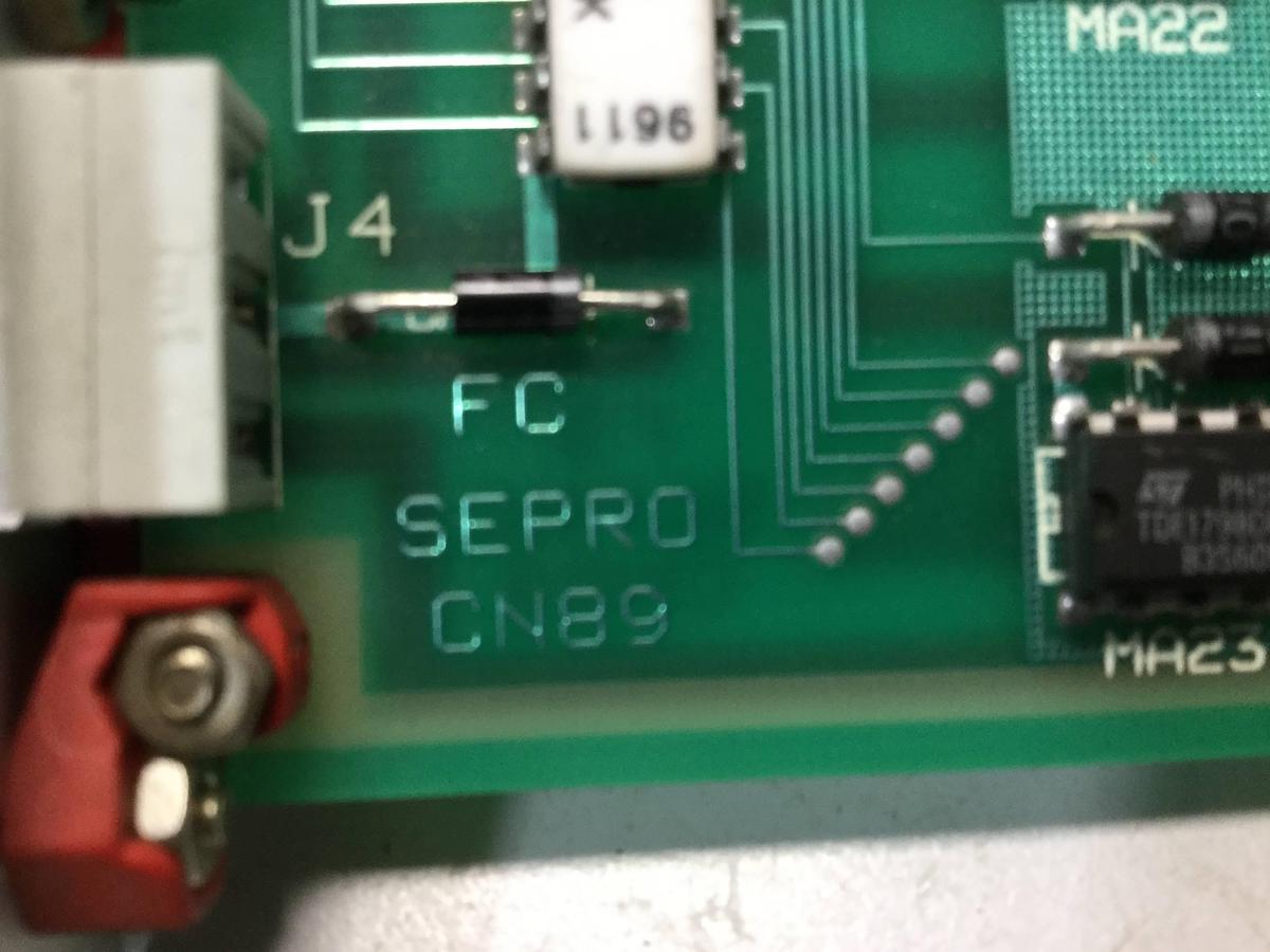 Used SEPRO ROBOTIQUE CN89 Control Board 07S0095104/A USED