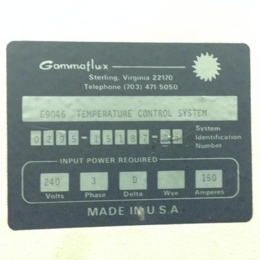 Used GAMMAFLUX Temperature Control 9034 #89512