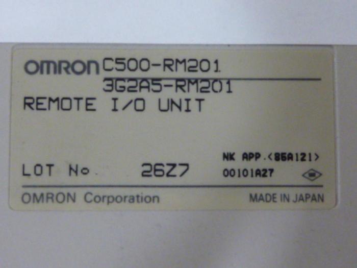 Used OMRON I/O Module C500-RM201 #53498