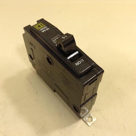 Used SQUARE D 15 Amp Circuit Breaker QOB115 #75704