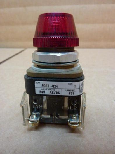Used ALLEN BRADLEY Pilot Light 800T-Q24 #27929