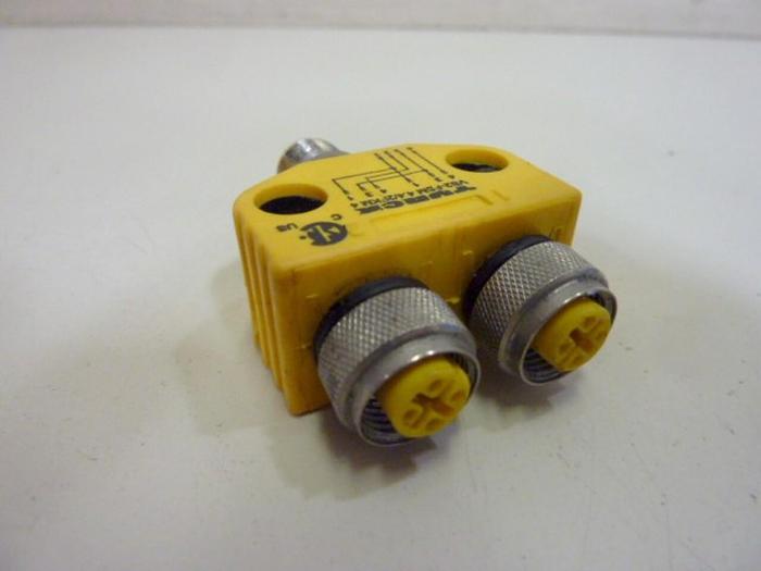 Used TURCK ELEKTRONIK Molded Twin Junction VB2-FSM 4.4/2FKM 4 #87371