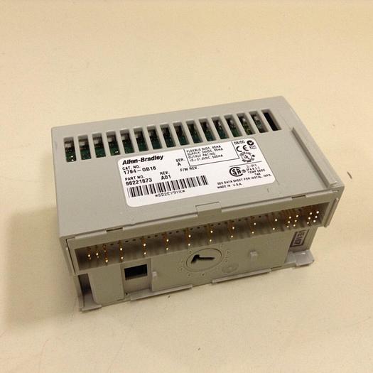 Used ALLEN BRADLEY I/O Module 1794-OB16 SER A #68559