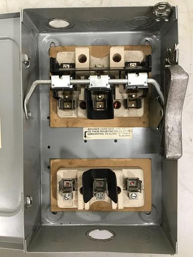 Used SIEMENS 30 Amp Disconnect Switch F351 #127039