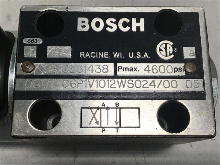 Used BOSCH Valve 9810231438 081WV06P1V1012WS024/00D51 #137416