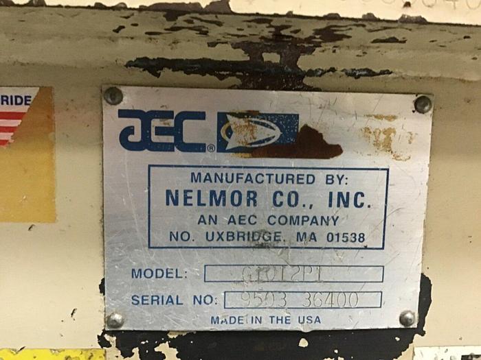 Used NELMOR 10 HP Grinder / Granulator, G1012P1, Used