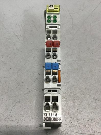 Used BECKHOFF 4-Channel Digital Input Terminal KL1114 #87171