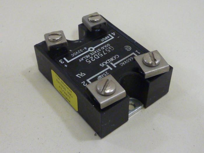 Used GORDOS Solid State Relay G575D25 #65798